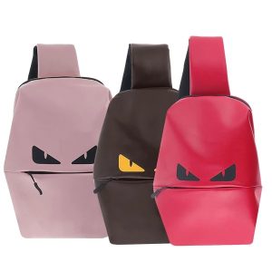 کوله پشتی تک بند فندولی چرمی طرح دار مدل Fendoli Sling Bag