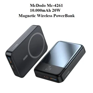 پاوربانک بی سیم مغناطیسی مک دودو 10000 میلی آمپر 20 وات مدل McDodo Mc-4261 10.000mAh 20W Magnetic Wireless PowerBank