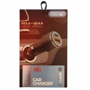 شارژر فندکی 45 وات مدل CAR Charger 45W WKN-603